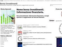 Tablet Screenshot of borsainvestimenti.com